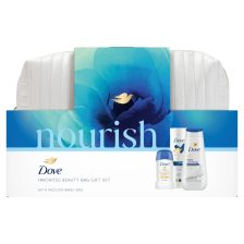   Dove Nourish Extra Ajándékcsomag neszeszerrel - Tusfürdő + Sampon + Dezodor + Testápoló + Szappan