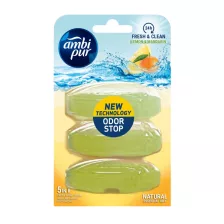   Ambi Pur WC illatosító gél utántöltő Lemon & Mandarin 3x55ml