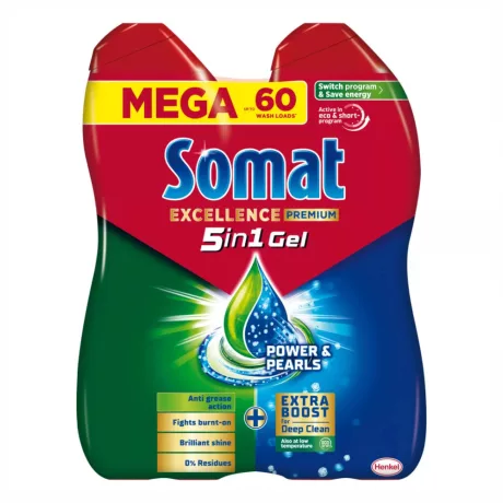Somat Excellence mosogatógép gél 2x540ml