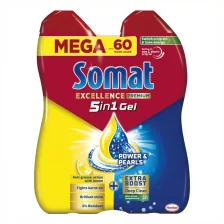 Somat Excellence mosogatógép gél Lemon 2x540ml