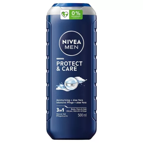 Nivea Men 3in1 férfi tusfürdő Protect & Care 500ml