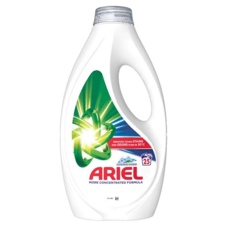 Ariel Mountain Spring folyékony mosószer fehér ruhákhoz - 25 mosás 1,125L