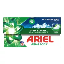   Ariel Allin1 Pods Mountain Spring mosókapszula fehér és világos ruhákhoz 30db