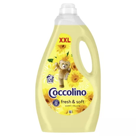 Coccolino öblítő Happy Yellow - 120 mosás 3L