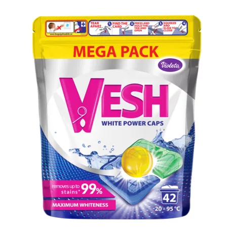 Violeta Vesh mosókapszula fehér ruhákhoz 42db