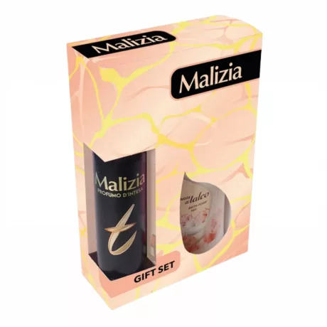 Malizia Talco & Toujours ajándékcsomag tusfürdő + dezodor