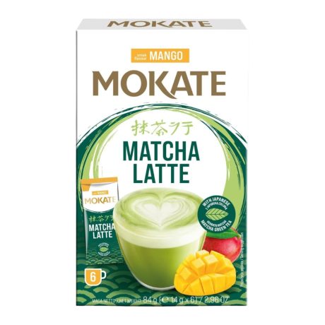 Mokate Matcha Latte italpor Mangó 6x14g