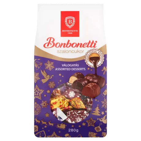 Bonbonetti Ét- és tejcsokoládés szaloncukor válogatás 280g