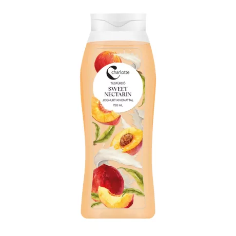 Charlotte Sweet Nectarine tusfürdő joghurtkivonattal 750ml