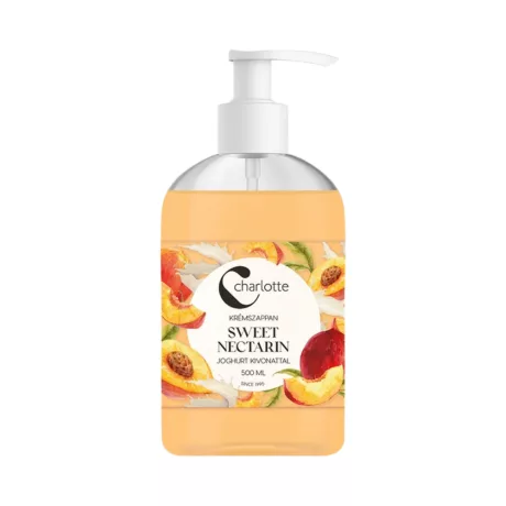 Charlotte Sweet Nectarine krémszappan joghurtkivonattal 500ml