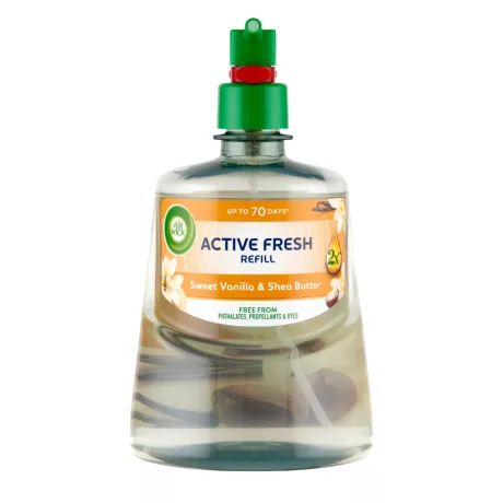 Air Wick Active Fresh utántöltő Édes vanília és Shea vaj 228 ml