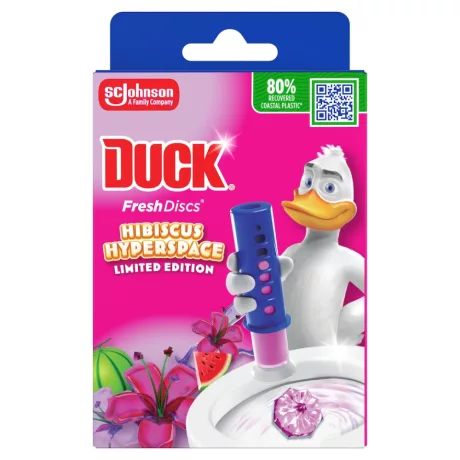 Duck Fresh Discs WC-öblítő korong Hibiscus Hyperspace 36ml