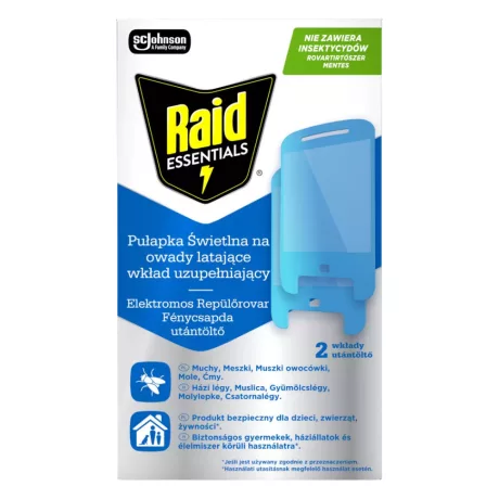 Raid Essentials repülőrovar fénycsapda utántöltő 2db