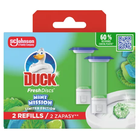 Duck Fresh Discs WC-öblítő korong utántöltő Mint Mission 2x36ml