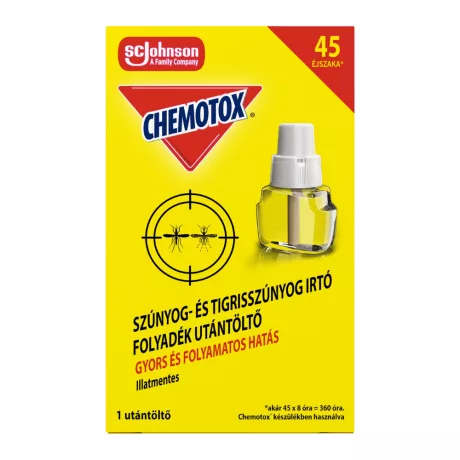 Chemotox elektromos szúnyogirtó utántöltő Illatmentes 27ml