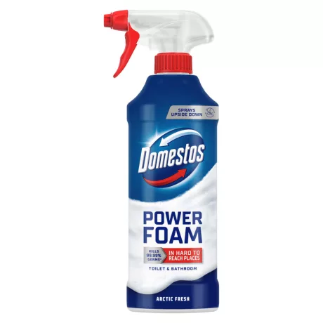 Domestos Power Foam WC és fürdőszoba tisztító hab Active Fresh 435ml
