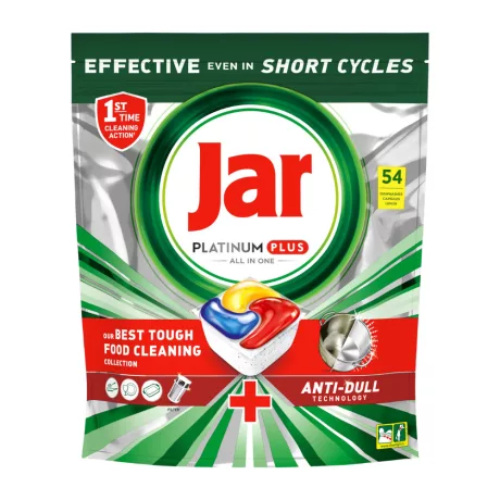 Jar Platinum Plus All in One mosogatógép tabletta Lemon 54db