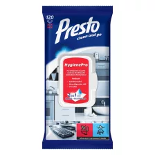 Presto Hygiene Pro antibakteriális törlőkendő 120db