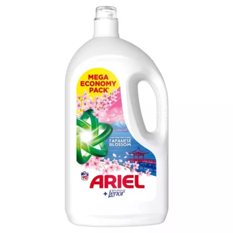 Ariel Japanese Blossom folyékony mosószer színes ruhákhoz - 90 mosás 4,05L