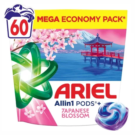 Ariel Allin1 Pods Japanese Blossom mosókapszula színes ruhákhoz 60db