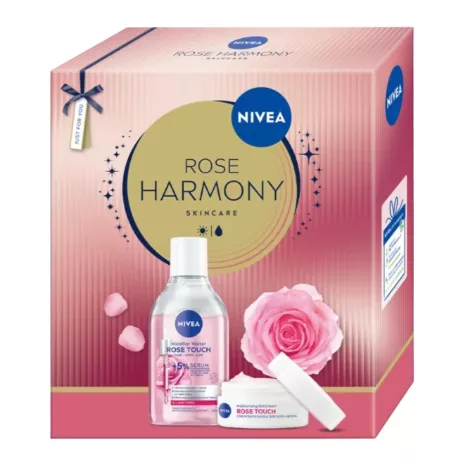 Nivea Rose Harmony Rose Touch Ajándékcsomag - Micellás víz + Arckrém