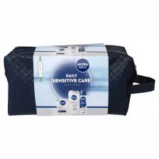   Nivea Men Daily Sensitive Care Ajándékcsomag neszeszerrel - Tusfürdő + Dezodor + After Shave balzsam