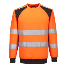 Portwest CD805 WX2 Eco Hi-Vis pulóver narancs-fekete