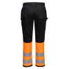 Portwest CD858 WX2 Eco Hi-Vis Class 1 lengőzsebes nadrág narancs-fekete