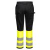 Portwest CD858 WX2 Eco Hi-Vis Class 1 lengőzsebes nadrág sárga-fekete