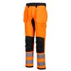 Portwest CD889 WX2 Eco Hi-Vis lengőzsebes nadrág narancs-fekete