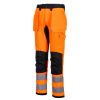 Portwest CD889 WX2 Eco Hi-Vis lengőzsebes nadrág narancs-fekete