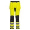 Portwest CD889 WX2 Eco Hi-Vis lengőzsebes nadrág sárga-fekete