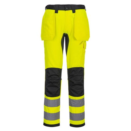 Portwest CD889 WX2 Eco Hi-Vis lengőzsebes nadrág sárga-fekete