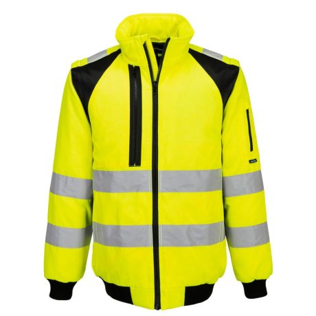 Portwest CD898 WX2 Hi-Vis 2 az 1-ben pilóta dzseki sárga-fekete
