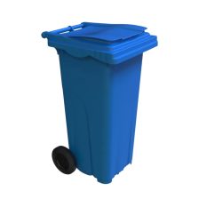 Kommunális hulladéktároló kerékkel Kék 120L