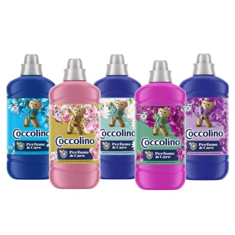 Coccolino Perfume & Care öblítő - 5 féle illat csomag 5x1275ml