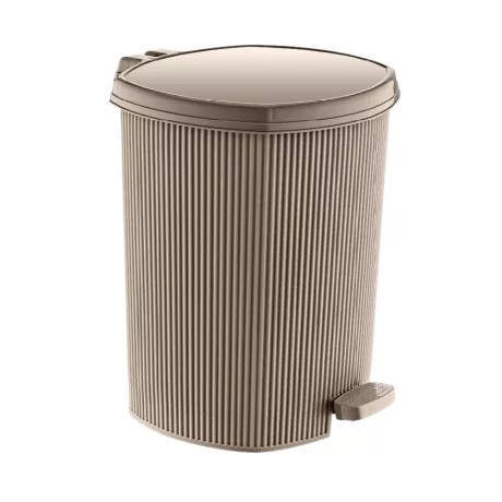 Stripes pedálos szemetes kivehető vödörrel Bézs 20L