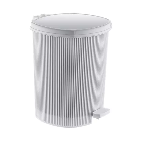 Stripes pedálos szemetes kivehető vödörrel Fehér 20L