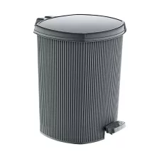Stripes pedálos szemetes kivehető vödörrel Szürke 20L