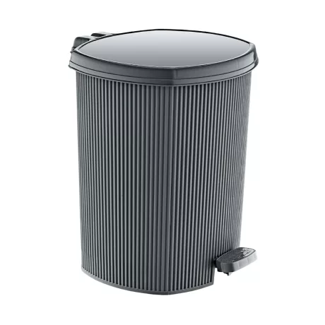 Stripes pedálos szemetes kivehető vödörrel Szürke 20L