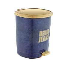 Műanyag pedálos szemetes Denim Jeans mintás 20L