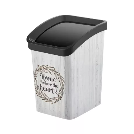 Smart Click billenőfedeles szemetes Fa mintás 12L