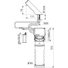 Delabie mosópulton álló automata szappanadagoló - elemes, 1000ml