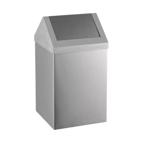 Dayco rozsdamentes acél billenőfedeles szemetes 54L