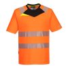 Portwest DX413 DX4 Hi-Vis rövid ujjú pólóing narancs-fekete