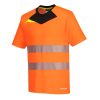 Portwest DX413 DX4 Hi-Vis rövid ujjú pólóing narancs-fekete
