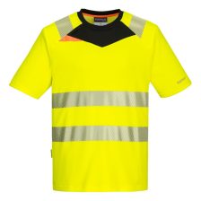   Portwest DX413 DX4 Hi-Vis rövid ujjú pólóing sárga-fekete