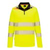 Portwest DX419 DX4 Hi-Vis pólóing sárga-fekete