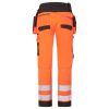 Portwest DX454 DX4 Hi-Vis lengőzsebes nadrág narancs-fekete