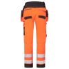 Portwest DX454 DX4 Hi-Vis lengőzsebes nadrág narancs-fekete